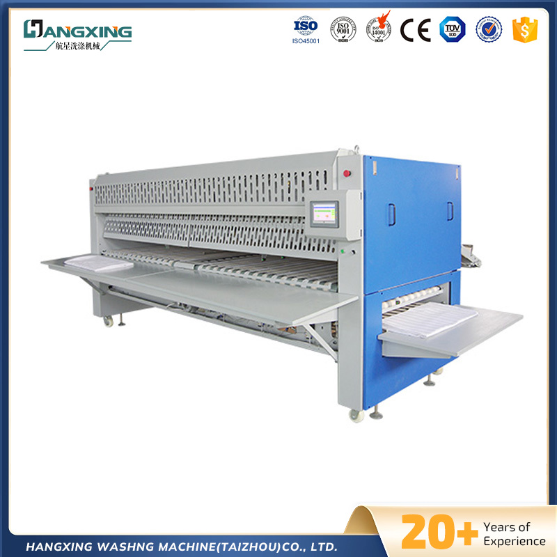 Tam otomatik otel yatak sayfası katlanır makinesi